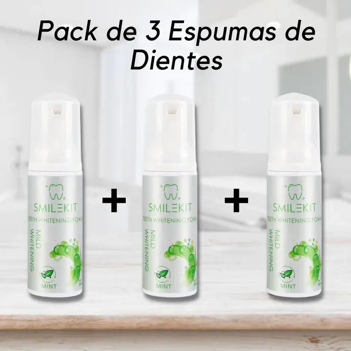 SMILEKIT™ - ESPUMA BLANQUEADORA DENTAL